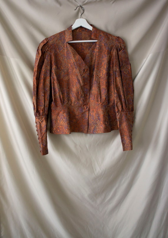 vintage handmade blouse | one of a kind | puff sl… - image 5