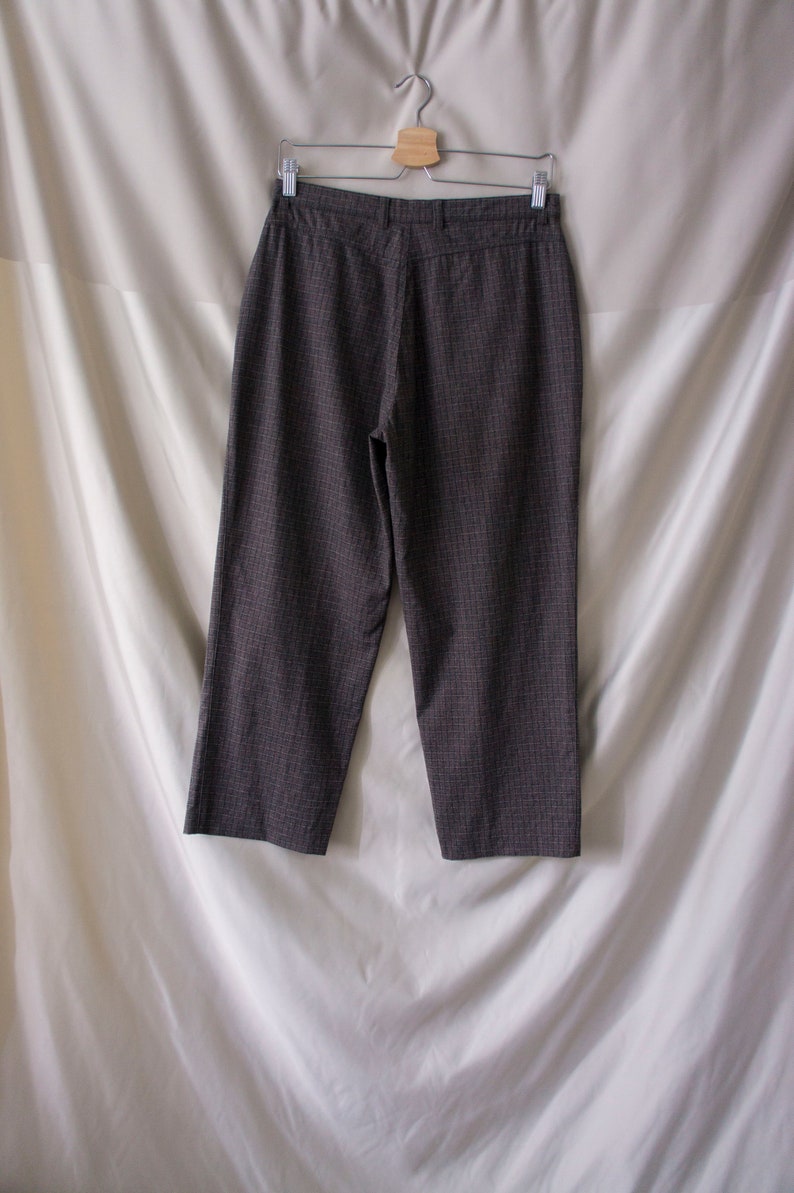 Vintage 90/'s Toni Dress Sportiv Pants Size Small DE 38 Brown Navy Petite Trousers w Pockets