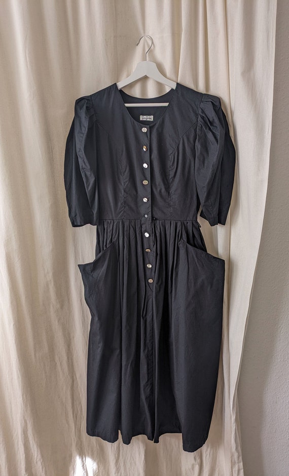 vintage | Betty Barclay | black maxi dress | size… - image 6