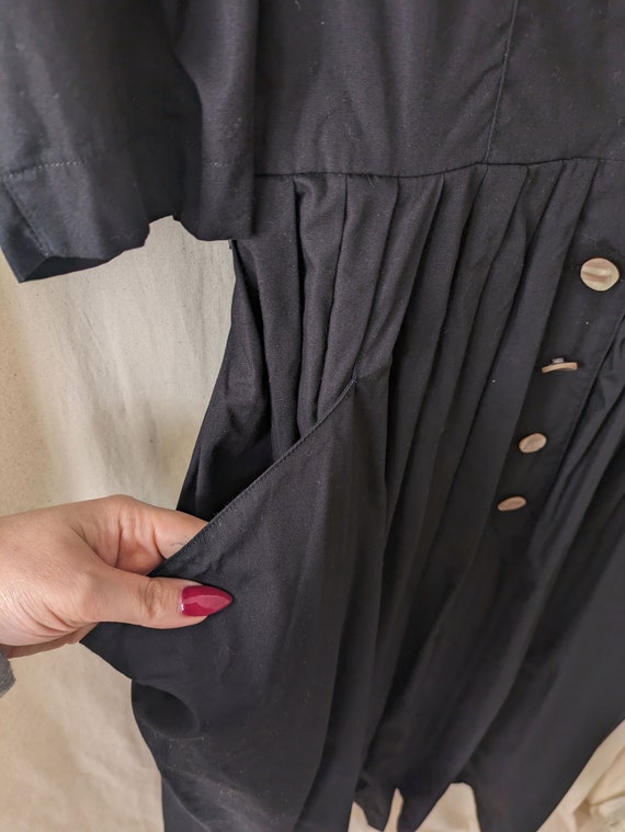vintage | Betty Barclay | black maxi dress | size… - image 5