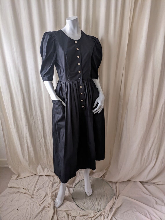 vintage | Betty Barclay | black maxi dress | size… - image 1