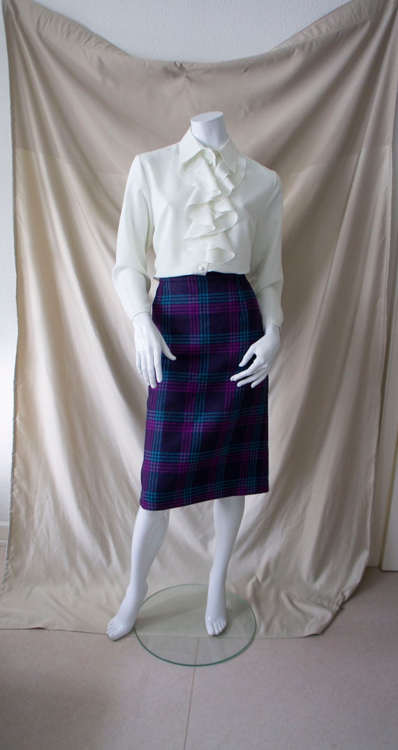 Plus size shop plaid skirt 100