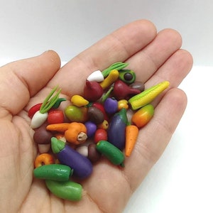 Miniatur Gemüse und Obst Set von 35 Stück für Blythe.