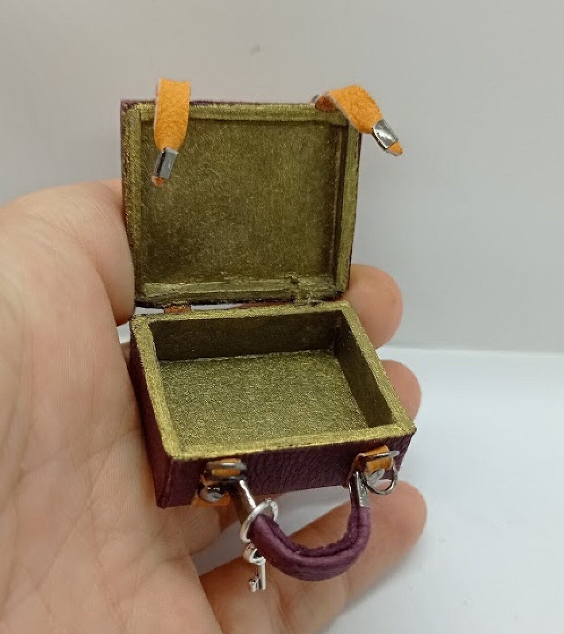 Miniature Purple Suitcase for Barbie. Mini Suitcase for Doll. | Etsy