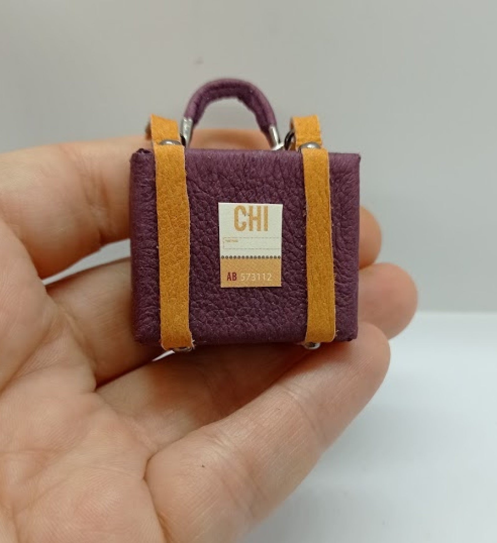 Miniature Purple Suitcase for Barbie. Mini Suitcase for Doll. | Etsy