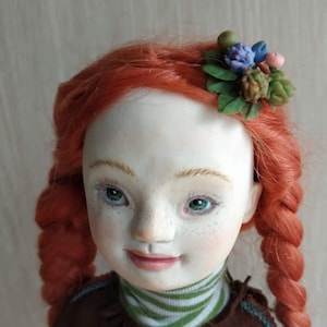Handmade Art  Interior Doll  Diana. 24 cm.