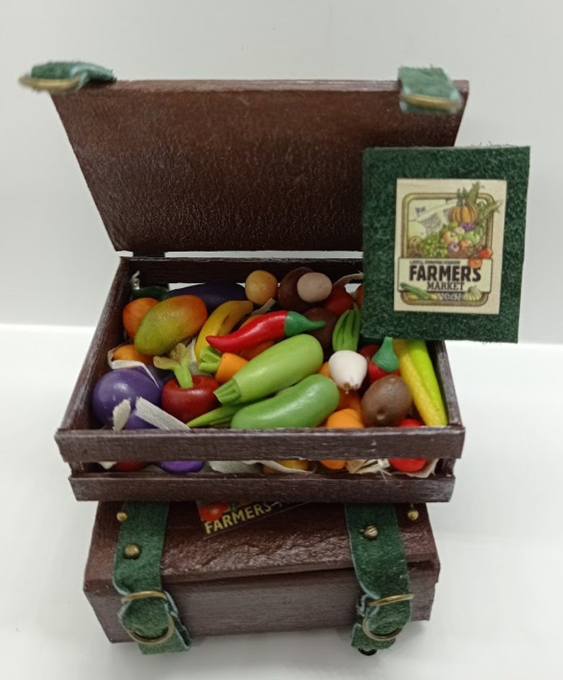 Miniature Vegetables and Fruits Set of 30 Pcs in the Box for Etsy