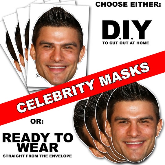 Aljaz Skorjanec Card Face and Fancy Dress Mask Celebrity Mask Smile