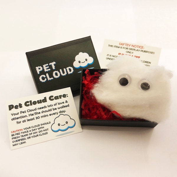 Pet Cloud ® - Lustige Neuheit Geschenkideen - Ideal für Geburtstagsgeschenke, Hochzeitsgeschenke, Partytaschen