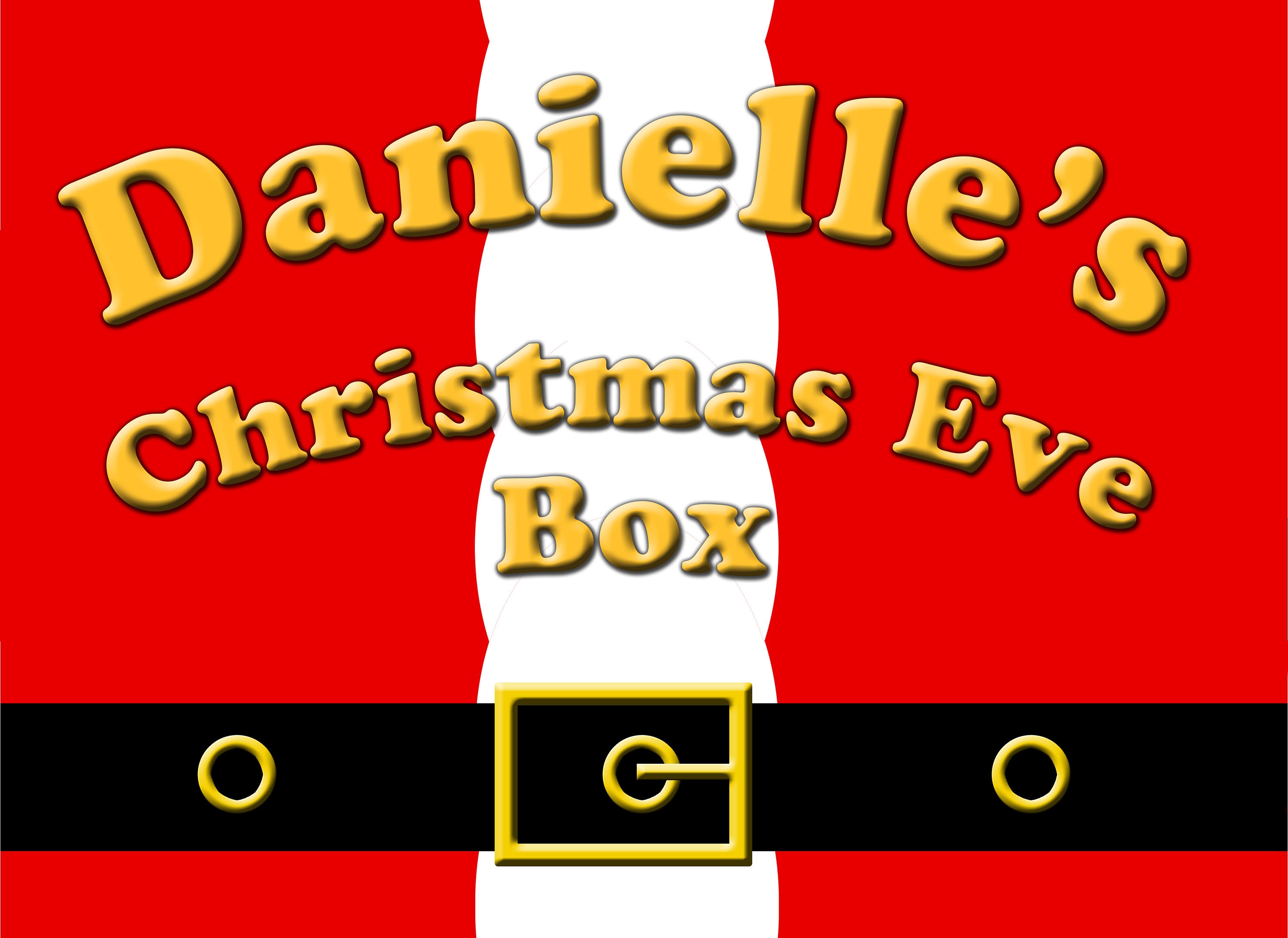 Christmas box before night eve family printable gift label traditions fun creative teens start holiday gifts ohmy tradition toddlers movie Personalised Christmas Eve Box Label Santa Claus Large & | Etsy