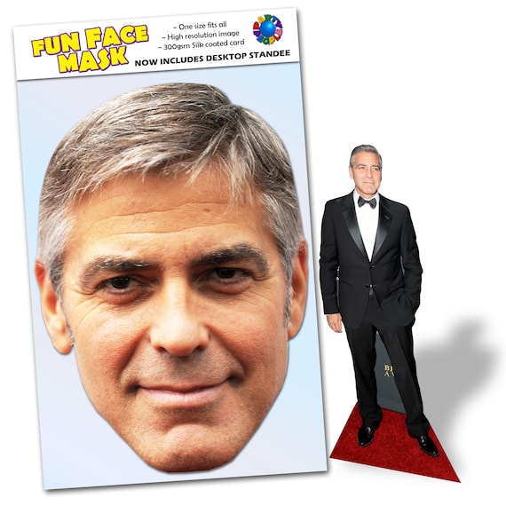 George Clooney Celebrity Face Mask George Clooney Celebrity Face Mask
