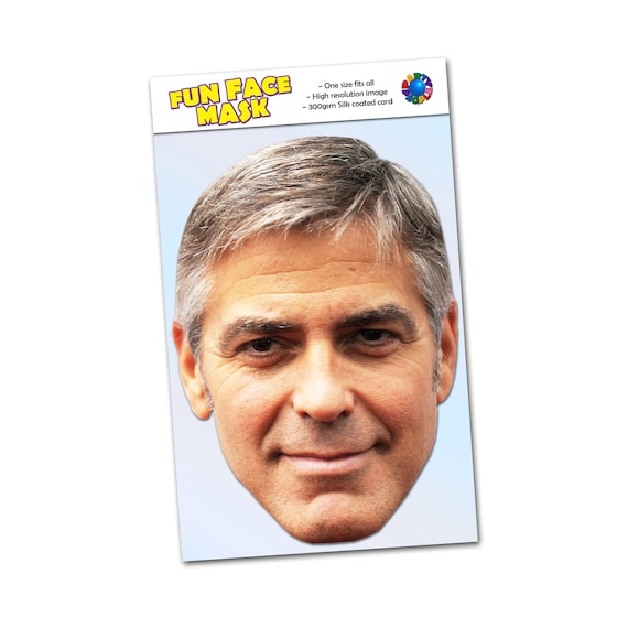 George Clooney Celebrity Face Mask George Clooney Celebrity Face Mask
