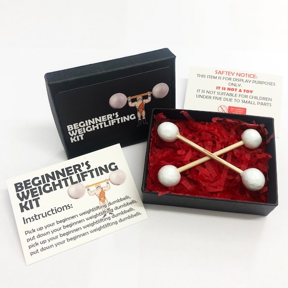 Beginners Weightlifting Kit Funny Novelty Gift Ideas Ideal for Birthday  Presents, Wedding Favours, Party Bags -  UK