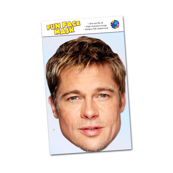 Brad Pitt Celebrity Face Mask Brad Pitt Celebrity Face Mask