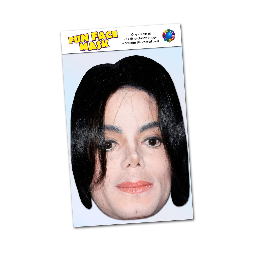 Michael Jackson Celebrity Face Mask Ready to Wear High Etsy