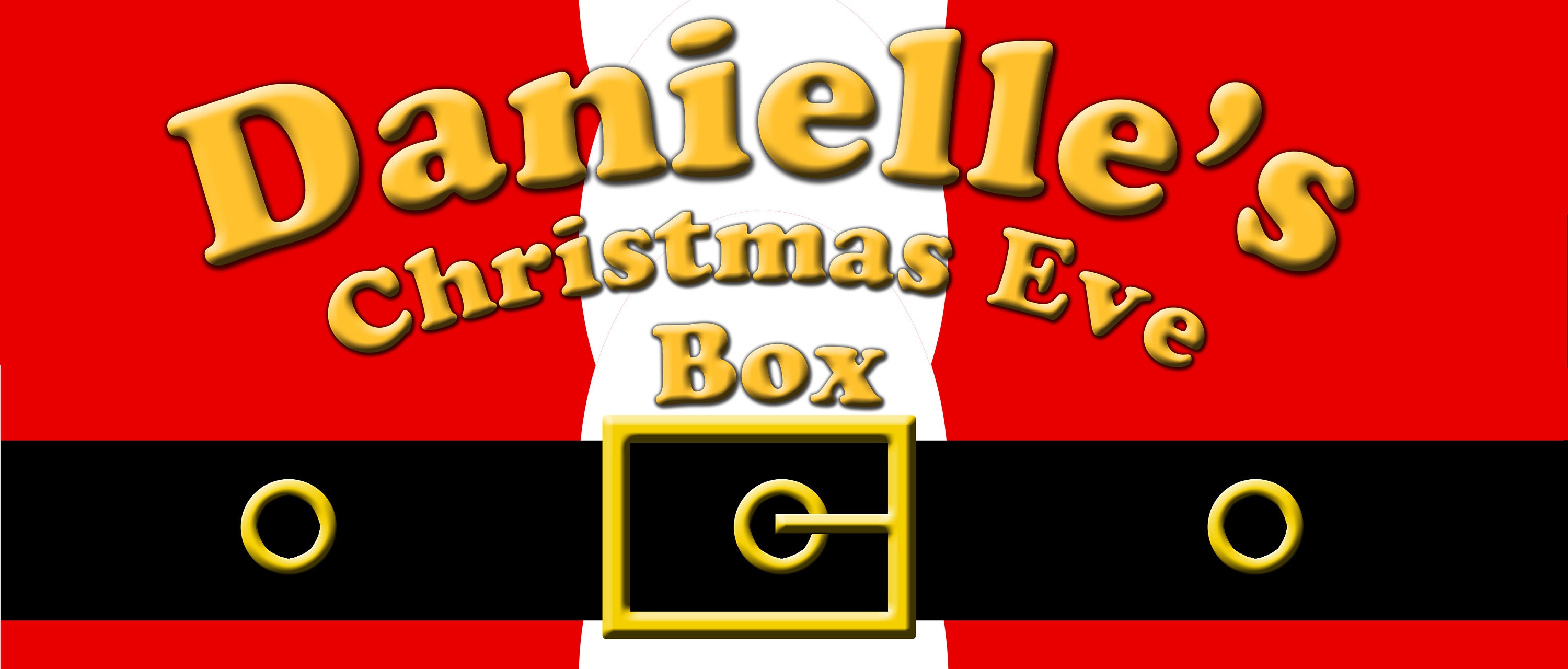 What to put in a christmas eve box Personalised Christmas Eve Box Label Santa Claus Large & | Etsy