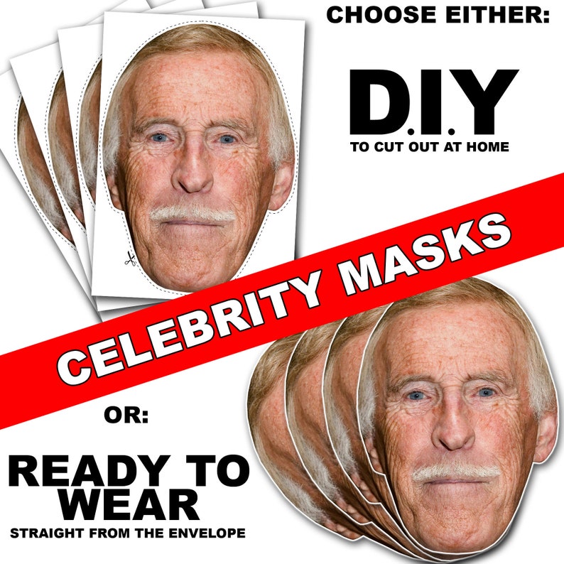 Fred Sirieix Celebrity Mask Card Face and Fancy Dress Mask