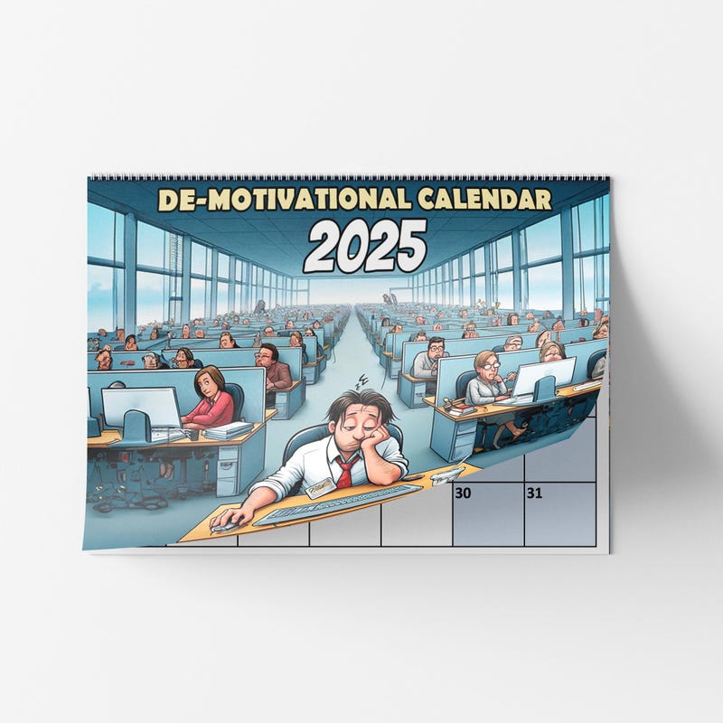 Funny Calendars 2025 Work Etsy