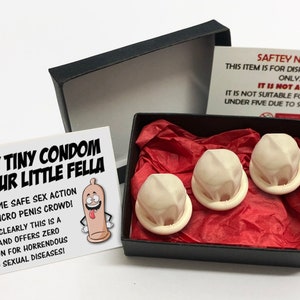 XS Condoms Gag Gift. Funny Prank or Practical Adult Joke by Witty Yeti
