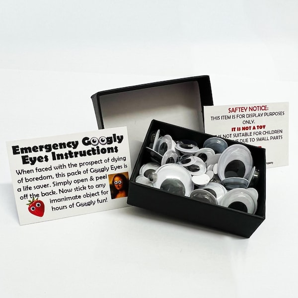 Emergency Googly Eyes - Funny Novelty Gift Ideas - Ideal For Birthday Presents, Wedding Favours, Party Bags