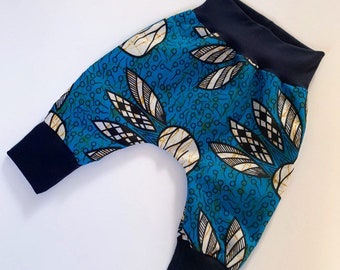 Blue Tribal Print Baby & Toddler Harem Pants