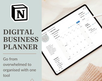 Notion Business Planner 2023. Notion template for a small business or freelancer. Dashboard for Task management, Project planning & Notes