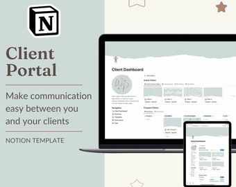 Notion Template for Clients. Freelance Planner, Coach Client Onboarding Portal, Client Portal Notion, Client Dashboard Notion Client Tracker