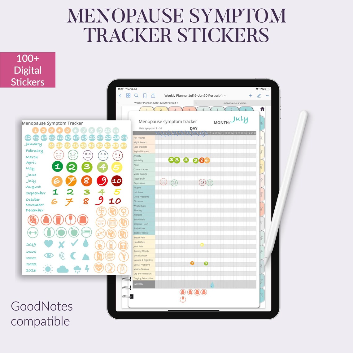 Perimenopause Menopause Journal Symptom Tracker & Manager. Etsy UK