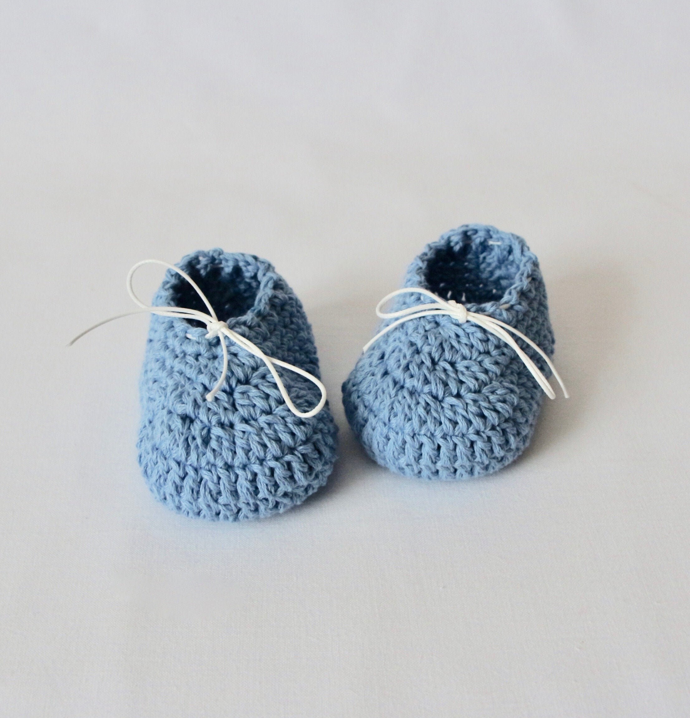 Blue baby slippers Baby boy booties Summer baby shoes Etsy