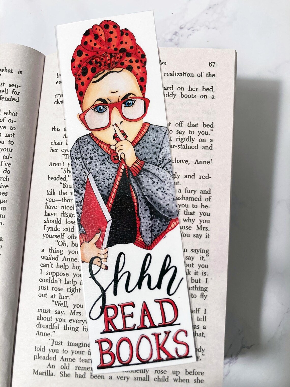 Librarian Bookmark Laminated Bookmark Read Books Etsy