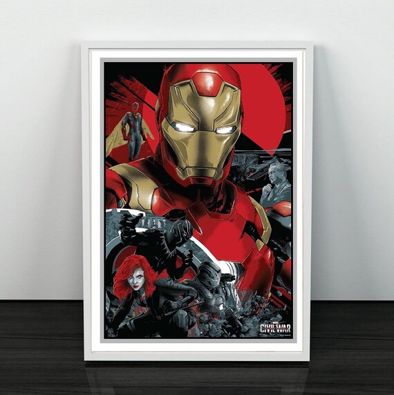 CHOOSE YOUR SIZE Hawkeye Poster Avengers Civil War Movie Quality Large FREE P+P