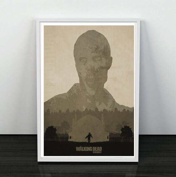 THE WALKING DEAD ZOMBIES ARTWORK TELEVISION POSTER MAIN FILM A4 A3 ART PRINT