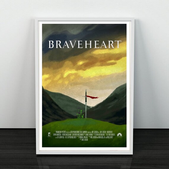 Braveheart Schottland Freiheit Mel Gibson Klassische Retro Etsy