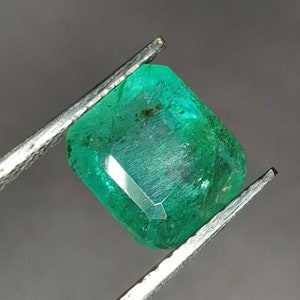 ファセットエメラルド人気の天然貴石宝石輝く形の宝石1.75カラット美しいエメラルドルースストーンジュエリー作り用AN-218
