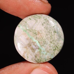 Incredible Top Quality Natural Variscite Round Shape Cabochon Designer Variscite Loose Gemstone For Making Jewelry 24.15 Ct 23X6 MM SO-233