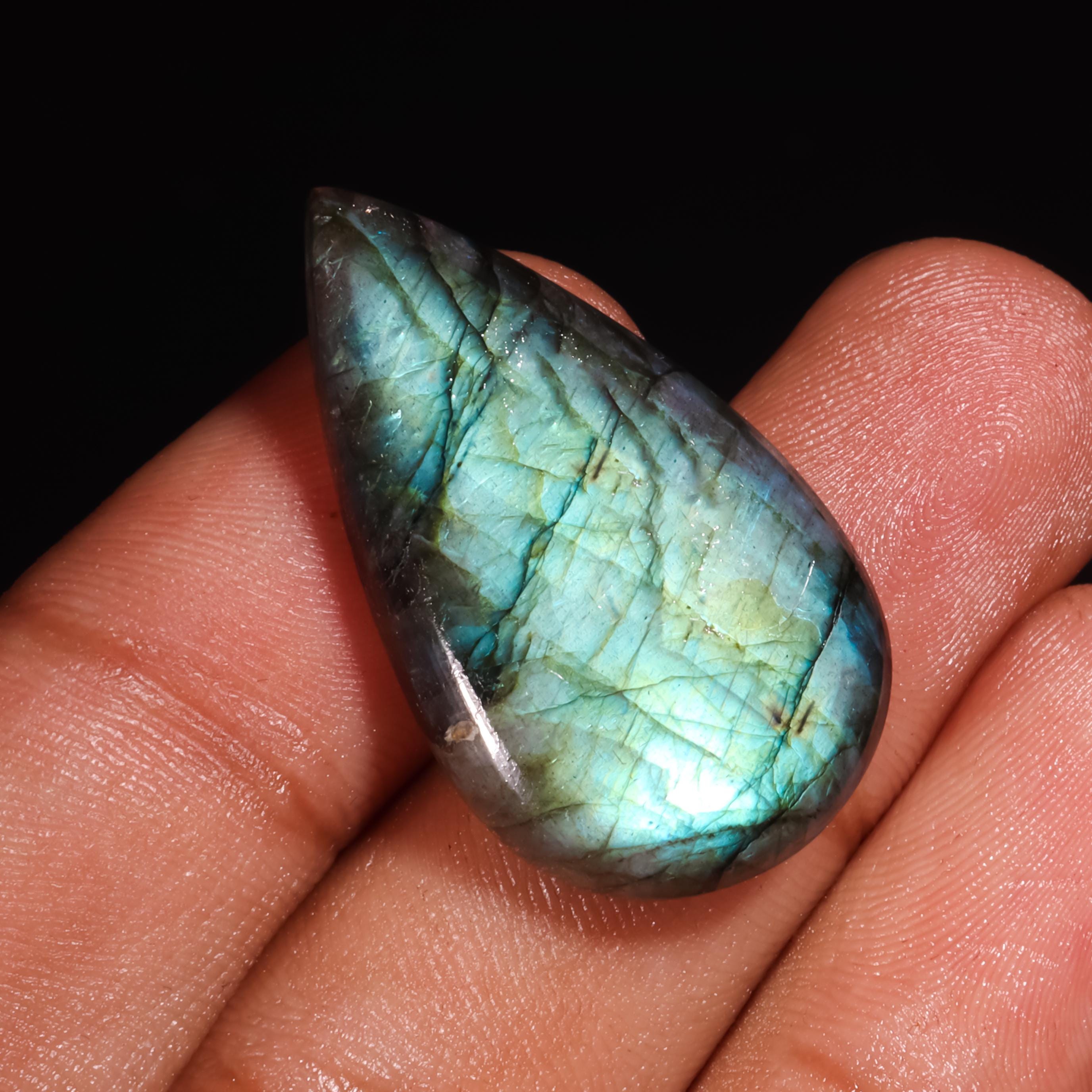 Cabochon De Labradorite Naturelle AAA - 326,35 Carats - Grande Taille (83x51,5mm) - Neuf