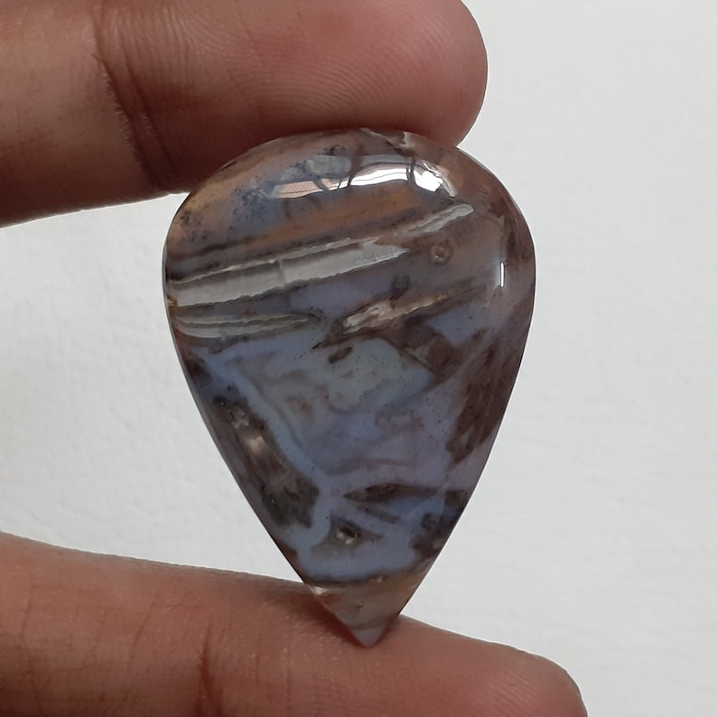 40 Ct Loose Gemstone For Making Jewelry 36X26X5 MM Pear Shape Cabochon NA-873 Fantastic Top Grade !! AAA+ One Quality Stick Agate
