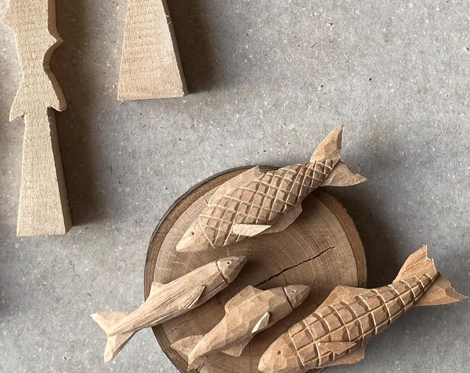 Beginners Wood Carving Kit | Whittling Fish Kit | Whittling Tool Fish Carving Kit for Beginners | How to Carve a Fish | Ocean Wood carving