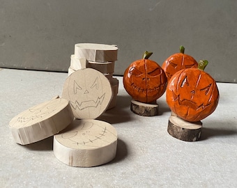 White Kit Blanks | Basteln Sie Ihre eigenen Halloween-Dekorationen | Quilting Kit für Anfänger | Kürbis Carving Kit