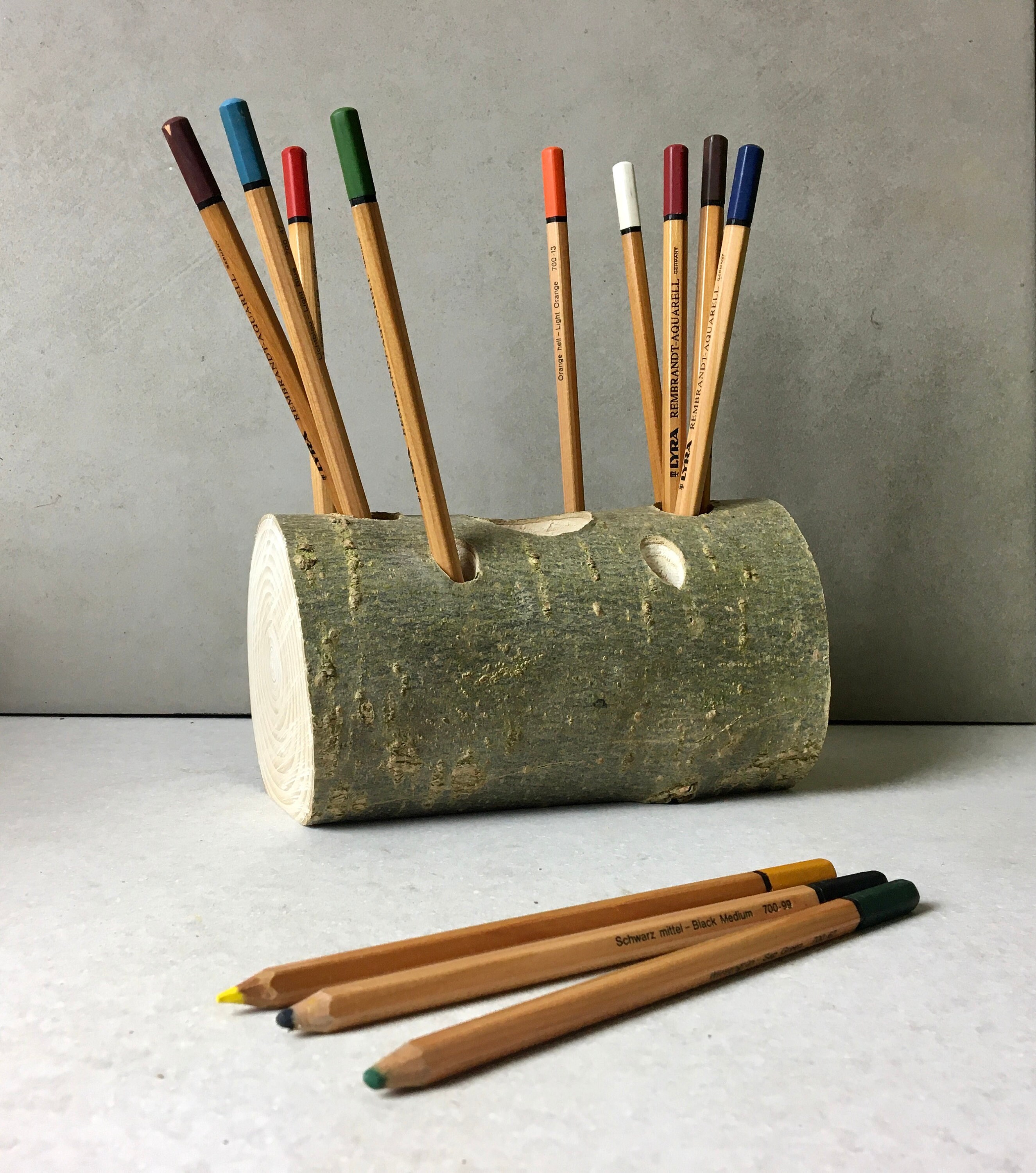 Wooden Pencil Holder and Desk Tidy Reclaimed wood Pencil holder
