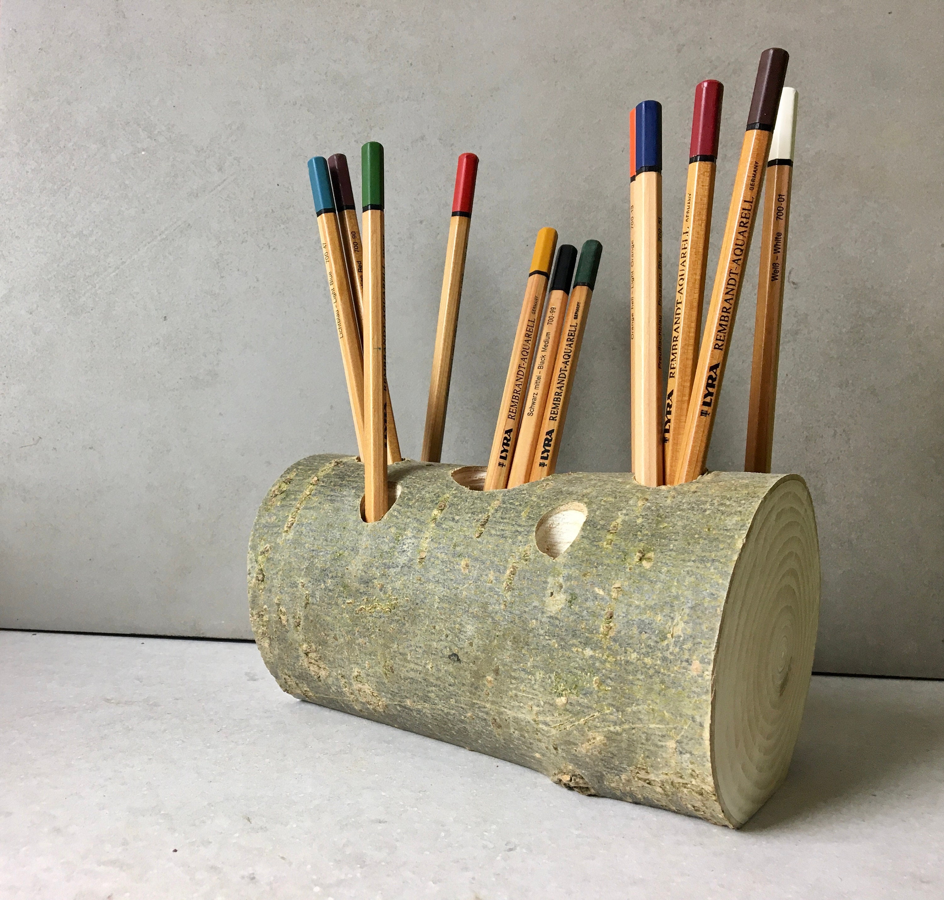 Wooden Pencil Holder and Desk Tidy Reclaimed wood Pencil holder