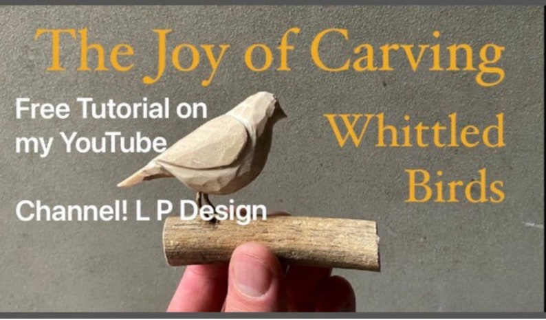 Beginner Wood Carving Kit Whittling Bird Kit Whittling Tool Bird Carving Kit for Beginners Make your own Driftwood Bird Carving Kit image 8