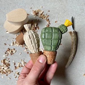 Beginner Whittling Kit | Catus Carving Kit | Whittling Tool Carving Kit | Make your own Cactus | Whittling Kit