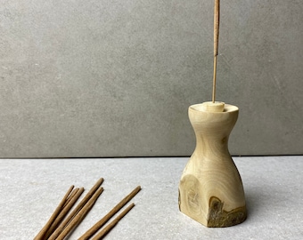Scandi Wood Incense Joss Stick Holder | Natural Rustic Incense Holder | Eco Joss Stick Holder