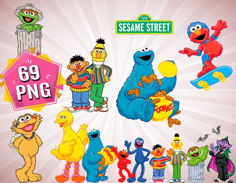 clip art art collectibles big bird clipart sesame printable elmo clipart sesame street png files instant download elmo cartoon characters sesame street clipart