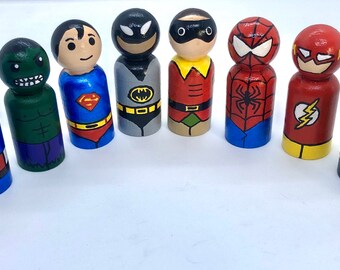 marvel peg dolls