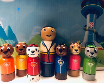 paw patrol peg dolls