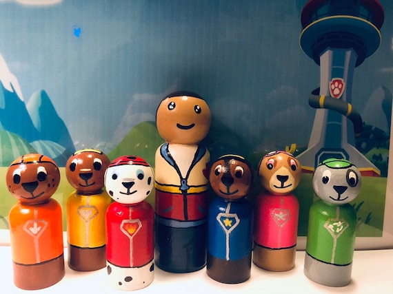paw patrol peg dolls