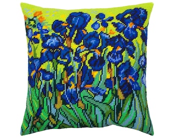 European Quality Printed Tapestry Canvas Nordic Star Needlepoint Kit Throw Pillow 16/×16 Inches
