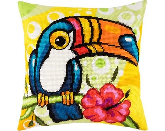 Stallion Throw Pillow 16/×16 Inches European Quality Needlepoint Kit Printed Tapestry Canvas